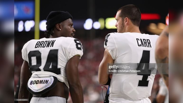 Antonio Brown Derek Carr