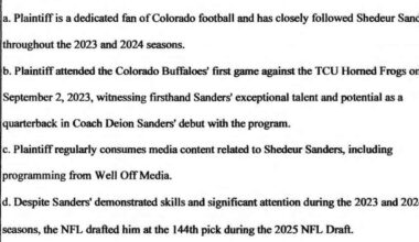 Shedeur Sanders Fan Sues NFL for Emotional Distress Over Sanders' Late Draft Pick