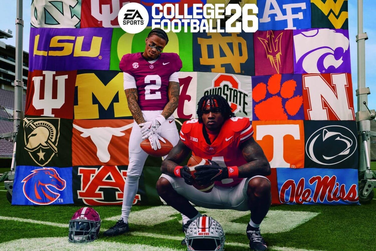 EA Sports College Football 26 cover showcases superstar WRs Jeremiah Smith, Ryan Williams