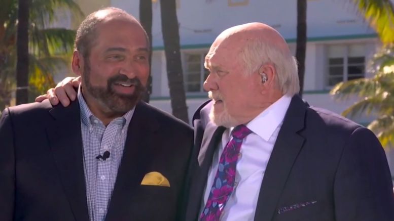 Terry Bradshaw with Franco Harris