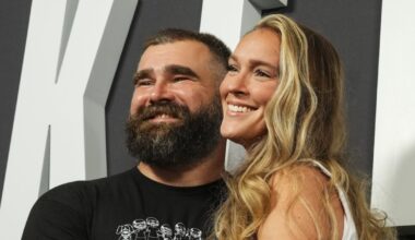 Bennett Kelce Adorably Makes Up with Eagles Mascot Swoop