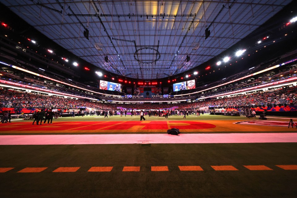 Modern day NFL games are played out in state-of-the-art stadiums