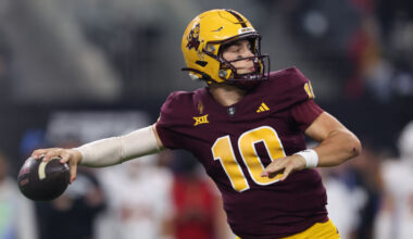 Arizona State football's Sam Leavitt...