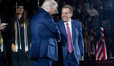 Nick Saban brings Donald Trump into CFB discourse, plus Sherrone Moore’s suspension