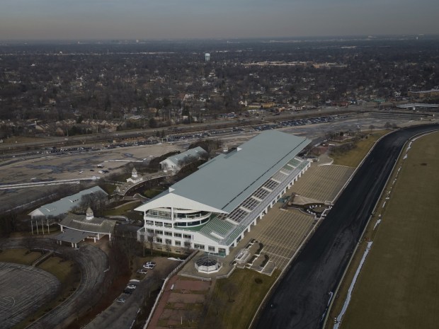 Arlington International Racecourse property in Arlington Heights is seen on...