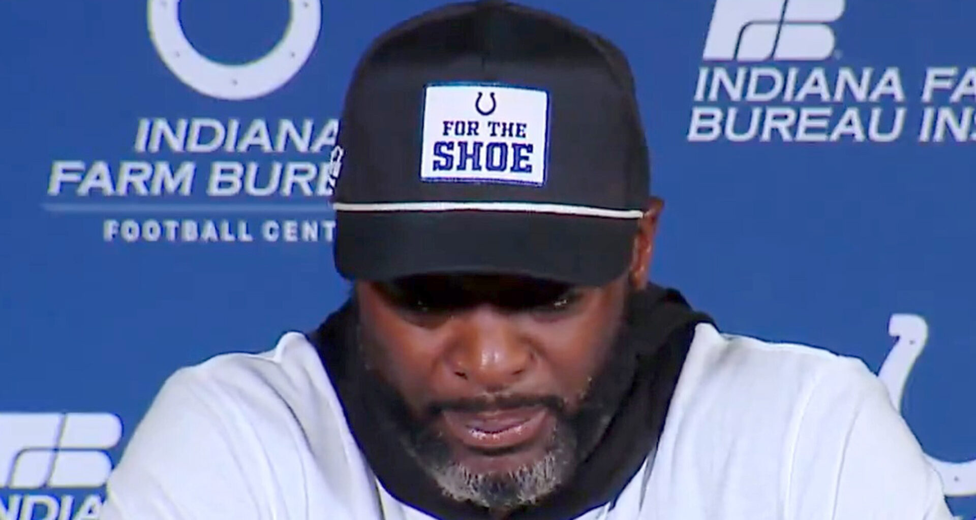 Emotional Indianapolis Colts coach breaks down in floods of tears over 'caring' Jim Irsay after his death at age of 65