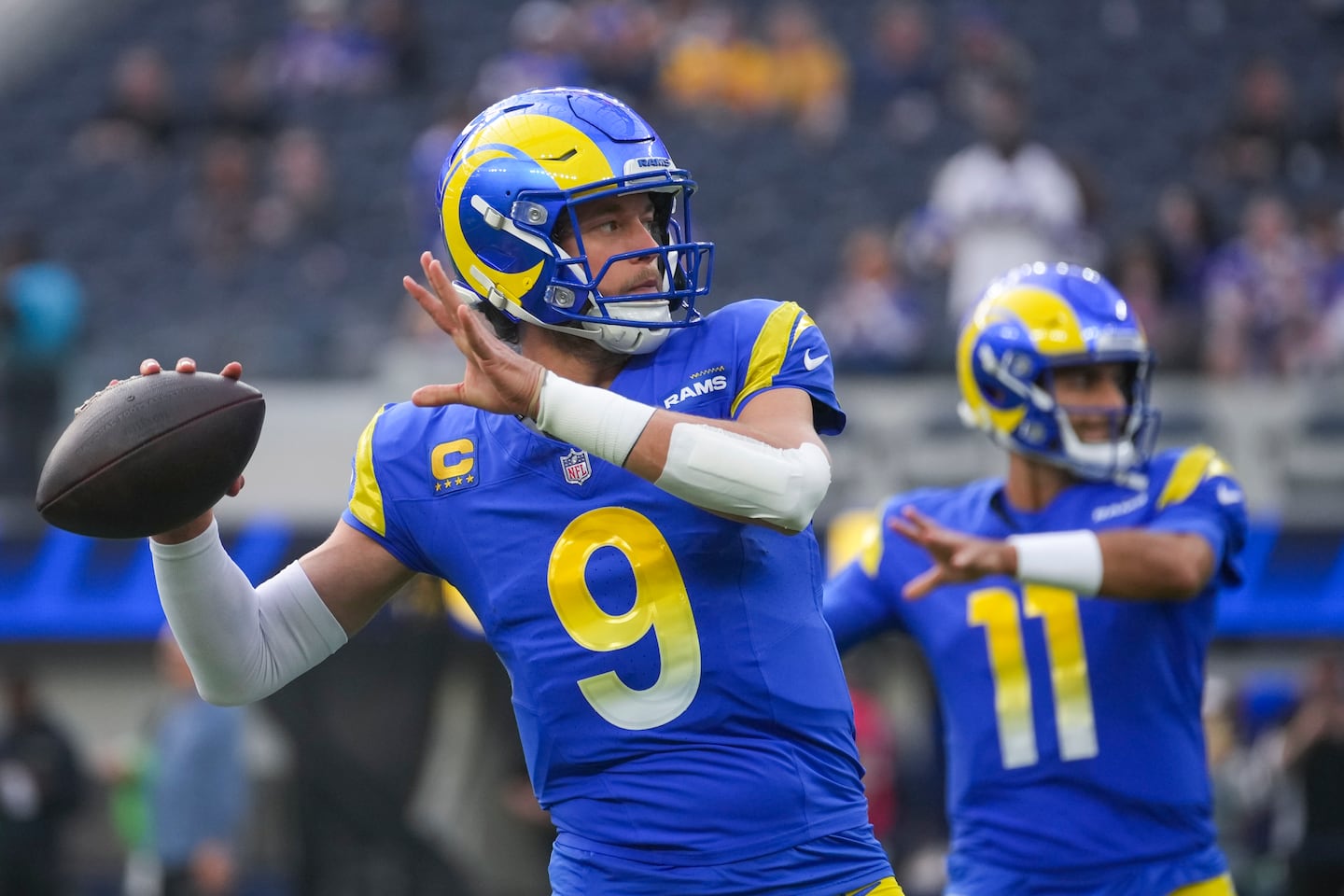 Rams quarterbacks Matthew Stafford dominated the early part of the offseason when he flirted with trade suitors.