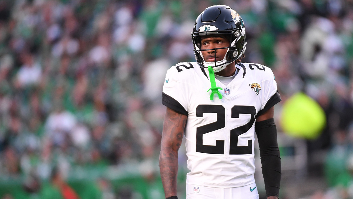 Jacksonville Jaguars cornerback Jarrian Jones (22) against the Philadelphia Eagles at Lincoln Financial Field.