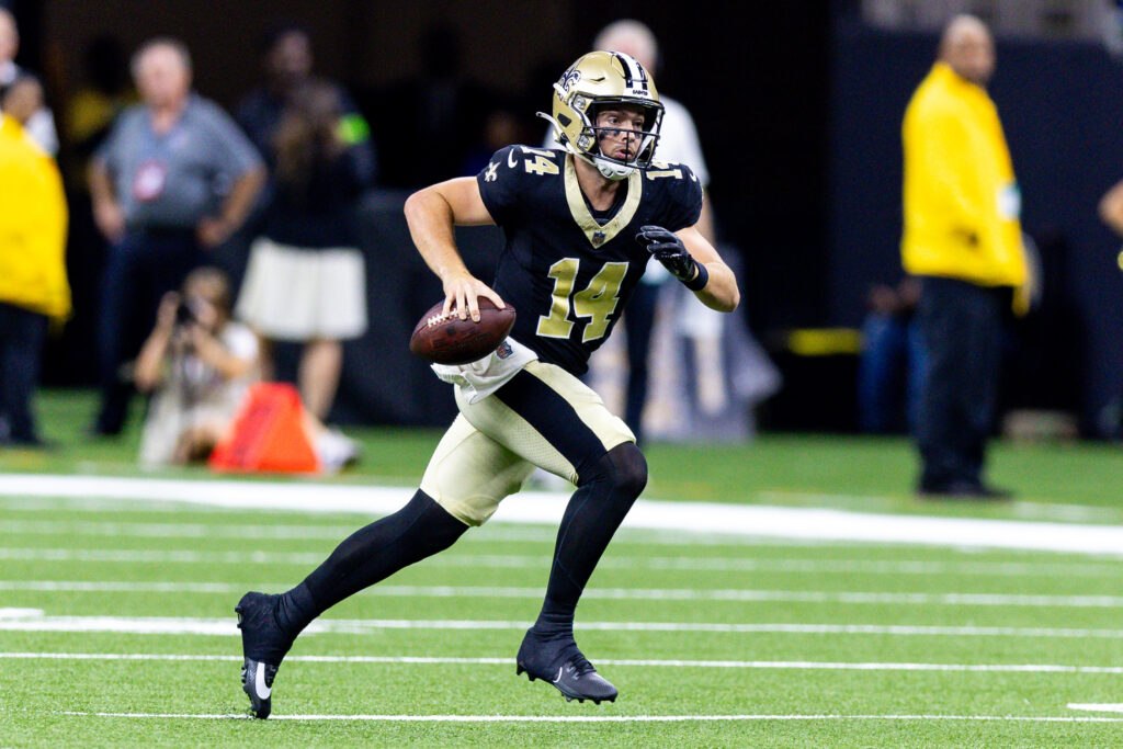 Saints' Jake Haener Suffers Oblique Strain