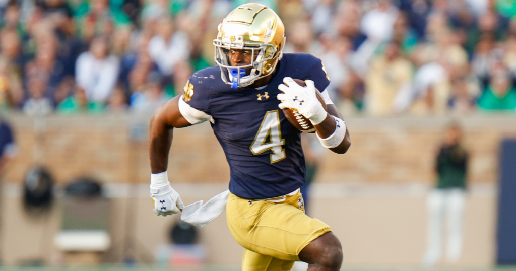 Notre Dame running back Jeremiyah Love