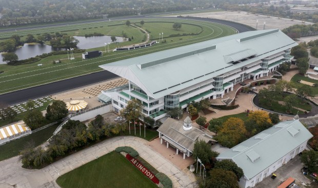 Arlington Park International Racecourse is seen on Oct. 6, 2021,...