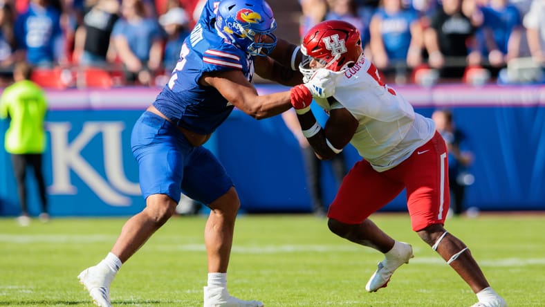 NCAA Football: Houston at Kansas