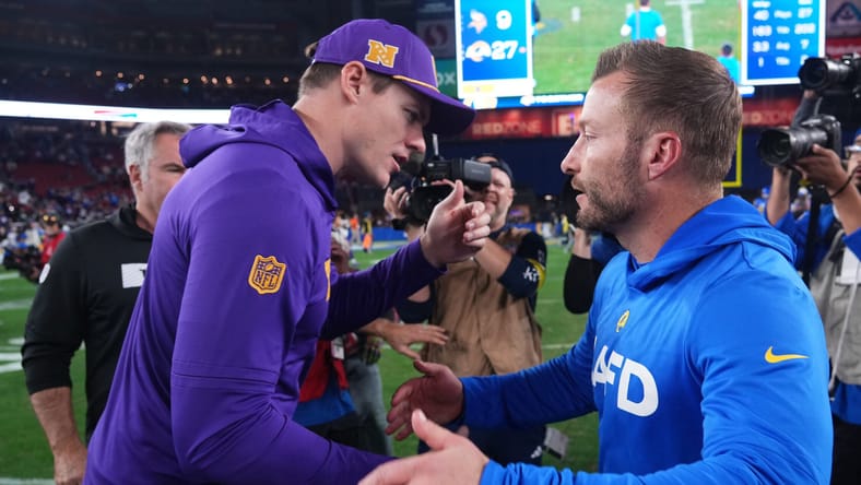 Kevin O'Connell and Sean McVay - NFC Wild Card Round-Minnesota Vikings at Los Angeles Rams