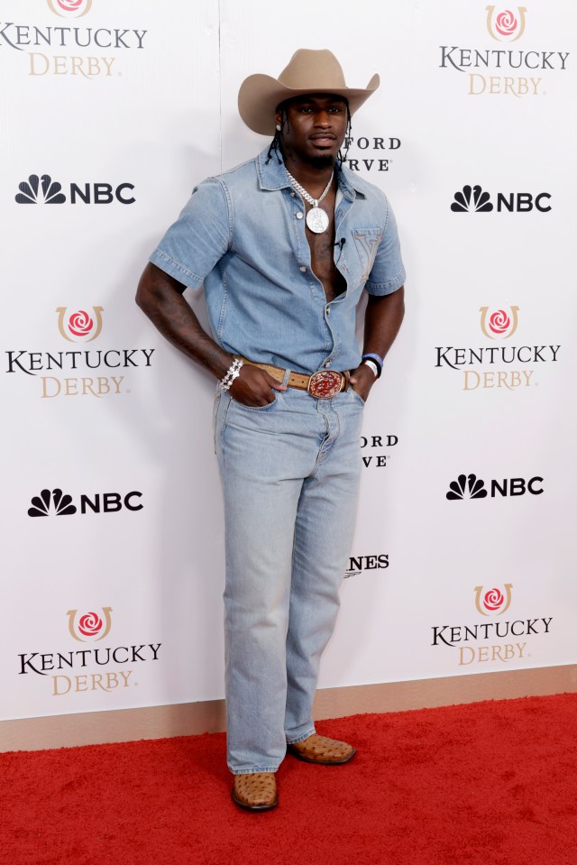 Xavier Legette at the Kentucky Derby.