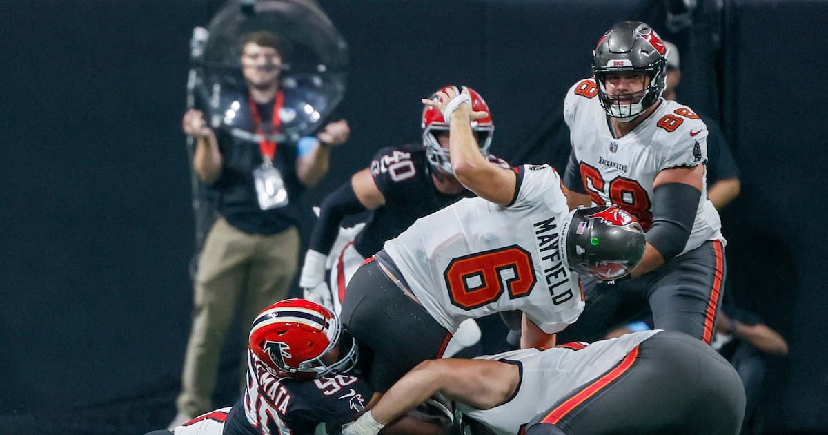 Falcons’ Nate Ollie accepts biggest of challenges: revival of pass rush