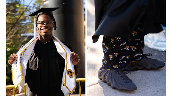 Travis Hunter graduates from Colorado after starring on the field and in the classroom