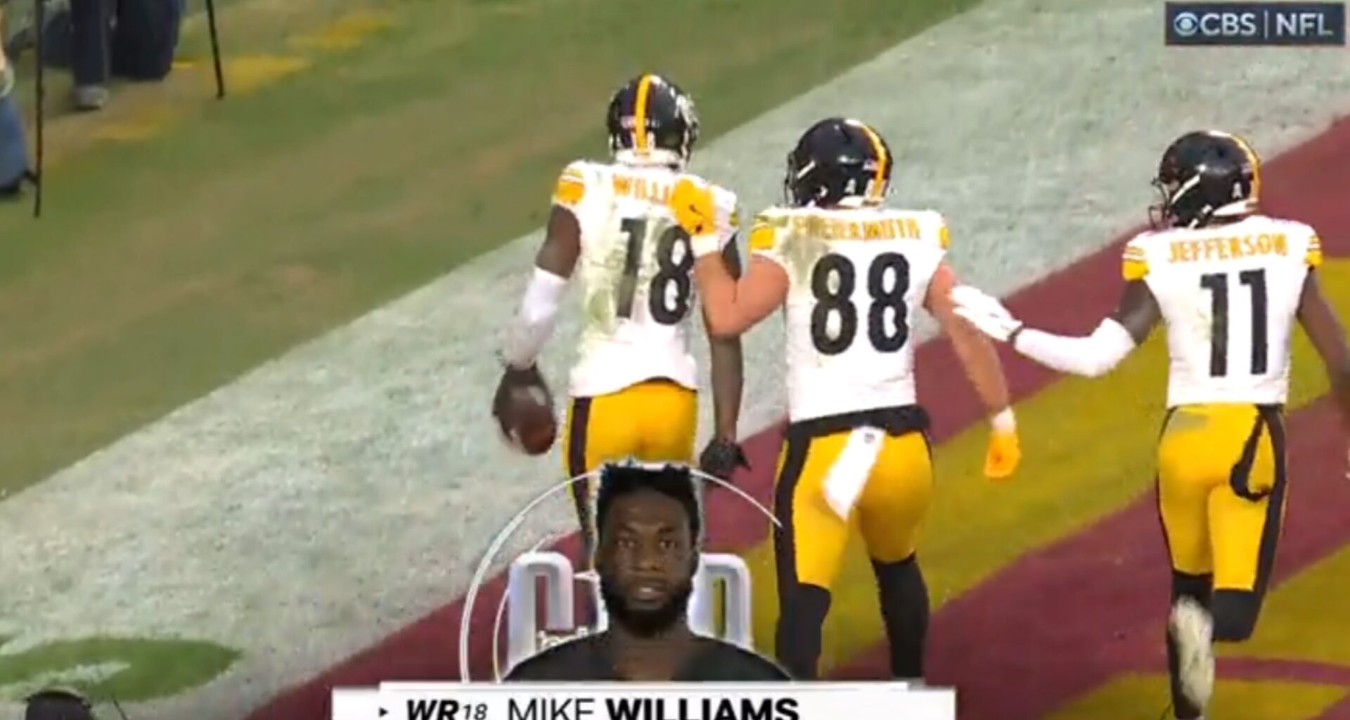 Pittsburgh Steelers Mike Williams and Pat Freiermuth