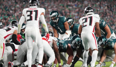 Eagles’ tush push play will not be banned; Falcons among teams who voted for the ban
