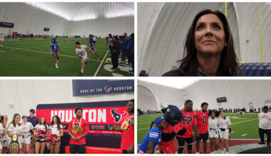 ‘Incredible to see the growth,’ Texans host girls flag football championships