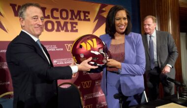 After recently announcing a plan to bring the Commanders back to Washington, D.C., with a new stadium at the site of the old RFK Stadium, an AP source says Washington will host the NFL Draft in 2027.