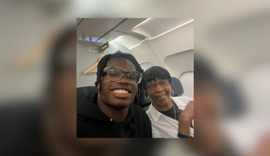 ‘Who am I sitting next to?’ Unsuspecting fan gets seated next to Travis Hunter on flight home from Denver