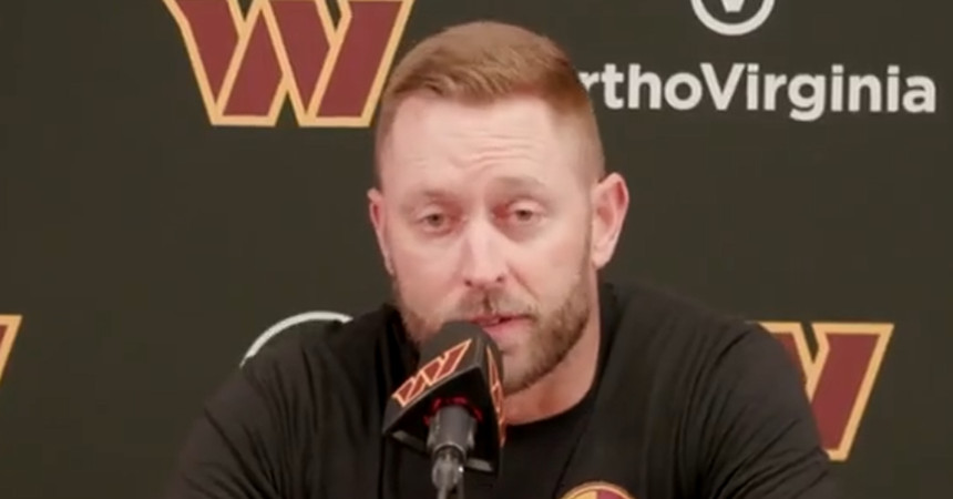 Kliff Kingsbury talks about upgrading the OL, Jayden Daniels bulking up, and managing egos