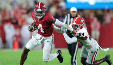 Seattle Seahawks NFL Draft Alabama QB Jalen Milroe 2024 Georgia...