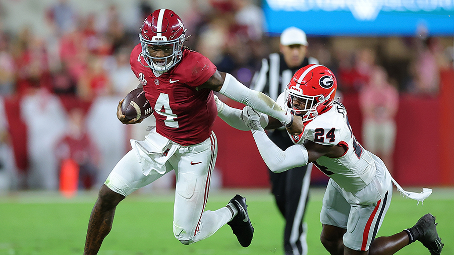 Seattle Seahawks NFL Draft Alabama QB Jalen Milroe 2024 Georgia...