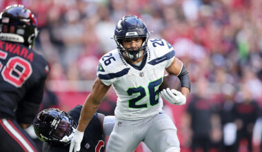 Seattle Seahawks Zach Charbonnet...