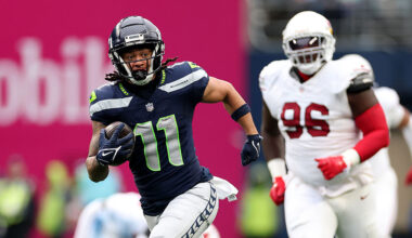 Seattle Seahawks wide receiver Jaxon Smith-Njigba Arizona Cardinals 2024...