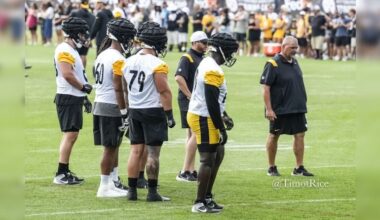 Pat Meyer offensive line Steelers training camp