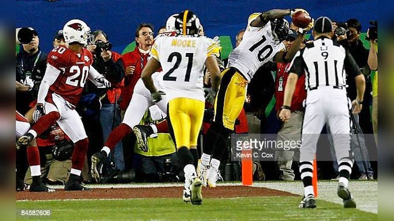 Santonio Holmes Steelers Super Bowl XLIII
