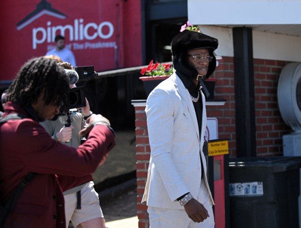 Lamar Jackson, one of the owners of the National Thoroughbred...
