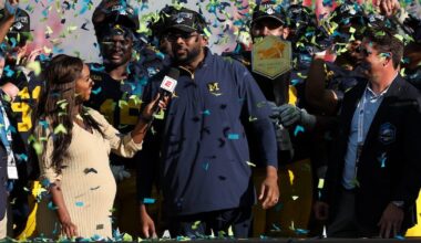 Bryce Underwood is the heavy favorite to start at QB for Michigan. © Junfu Han / USA TODAY NETWORK via Imagn Images