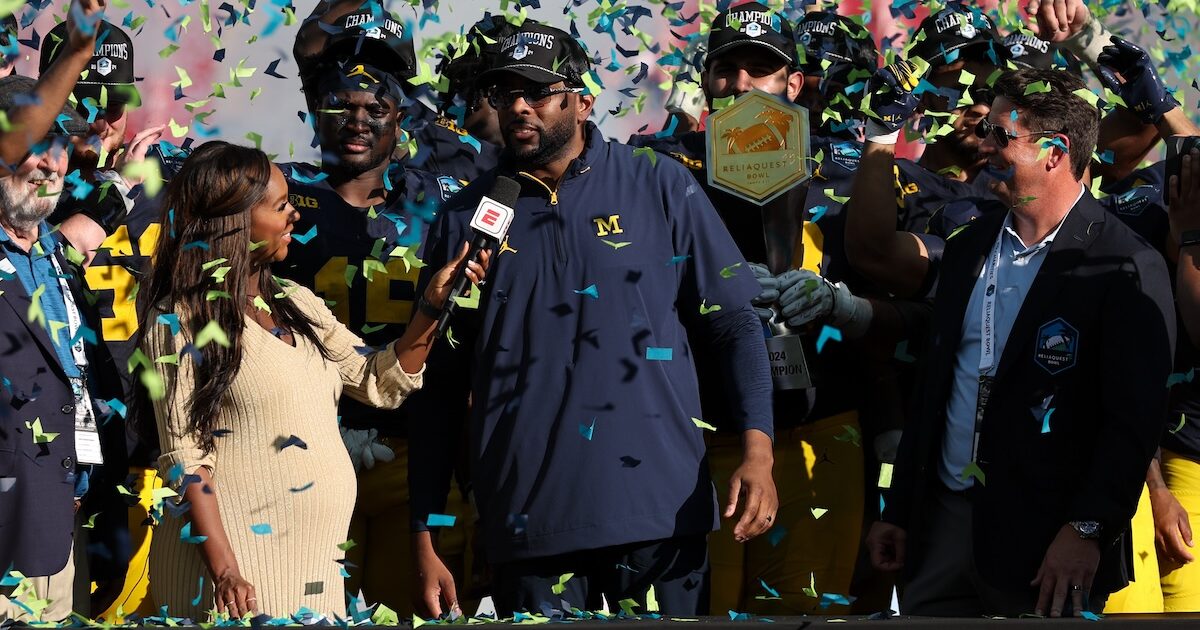 Bryce Underwood is the heavy favorite to start at QB for Michigan. © Junfu Han / USA TODAY NETWORK via Imagn Images