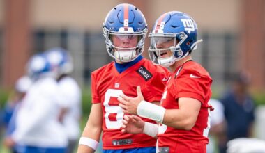 Giants OTAs Notes: QB snap counts, plus Jaxson Dart impressions - SNY