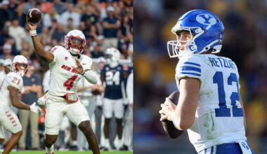 Big 12 Football Devon Dampier Jake Retzlaff...