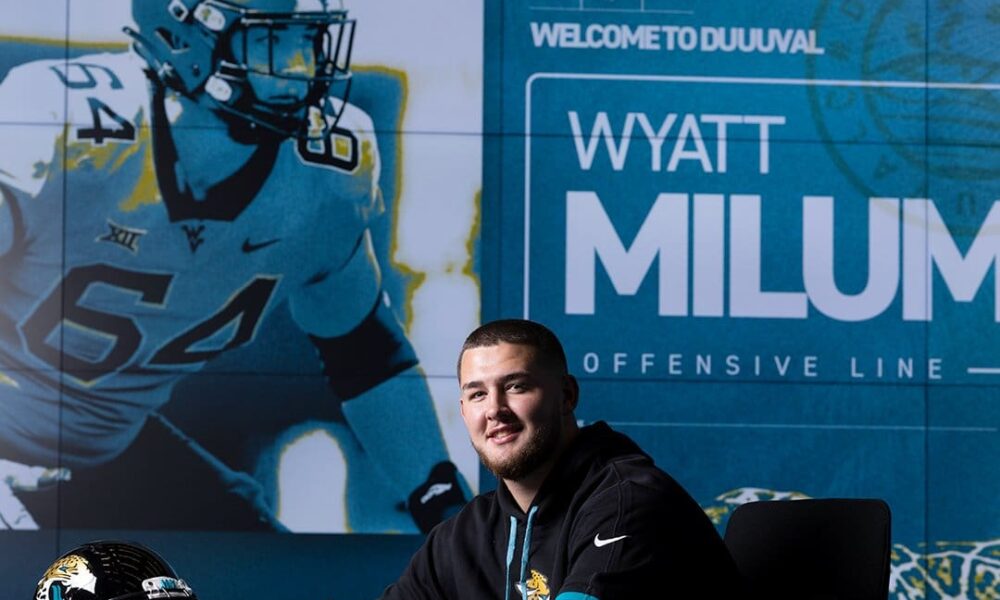 Wyatt Milum signing Jaguars contract