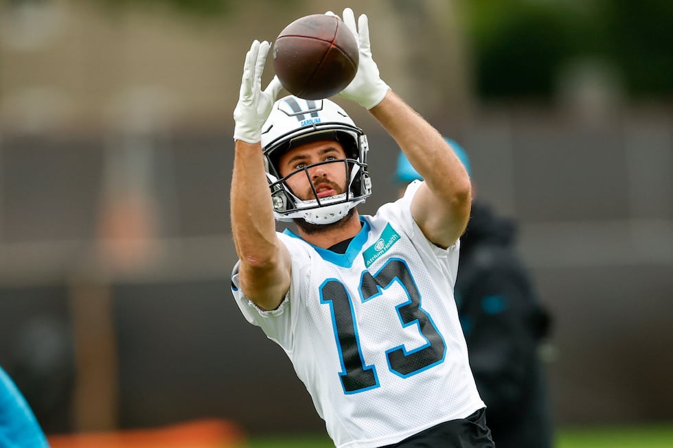 Wide receiver Hunter Renfrow is attempting an NFL comeback with his hometown Panthers.