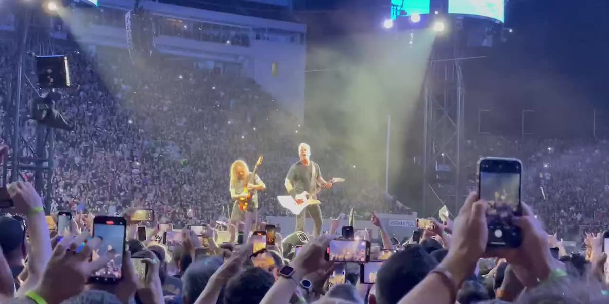 WATCH: Metallica rocks Lane Stadium