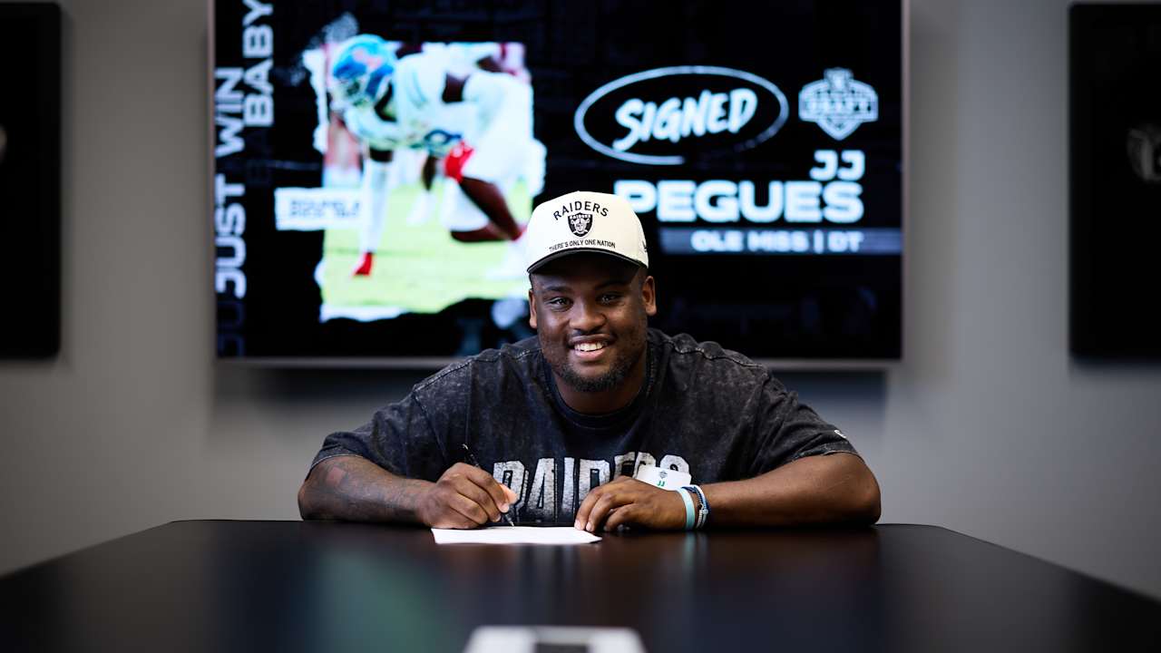 Raiders sign sixth-round pick DT JJ Pegues