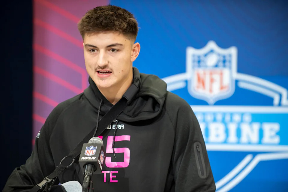 Chicago Bears tight end Colston Loveland.© Tanner Pearson-Imagn Images