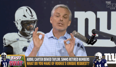 Colin Cowherd shreds Abdul Carter for number request