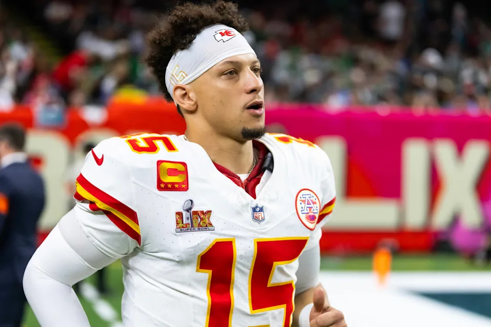 Kansas City Chiefs quarterback Patrick Mahomes (15).Mark J&period; Rebilas-Imagn Images