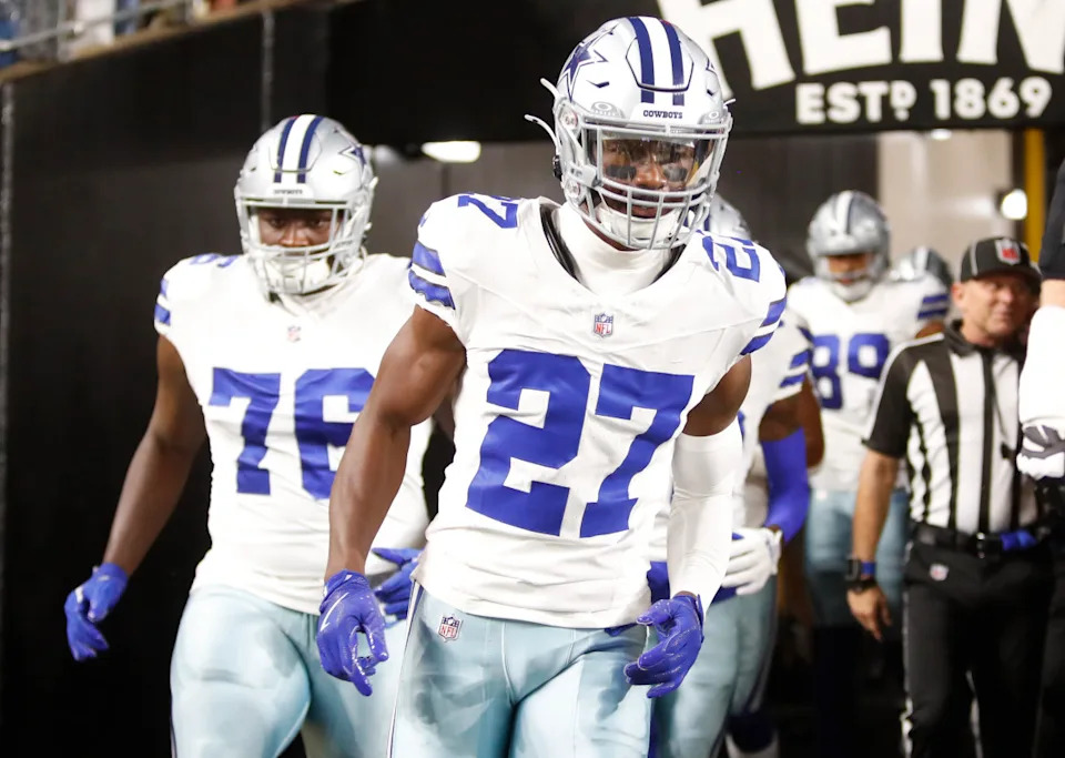 Tennessee Titans CB Amani Oruwariye (27).Charles LeClaire-Imagn Images
