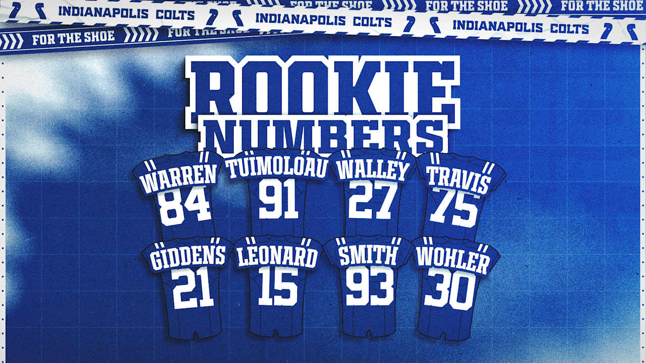 Colts announce 2025 rookie jersey numbers