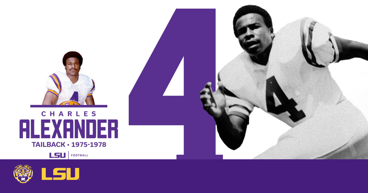 LSU to Retire Jersey of Football Great Charles Alexander – LSU