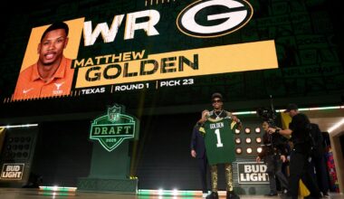 Green Bay Packers Sign Rookie 1st-Round WR Matthew Golden