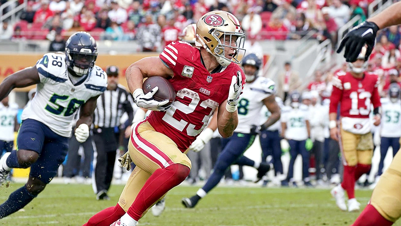 PFF: 49ers' playoff hopes hinge on Christian McCaffrey's return to form
