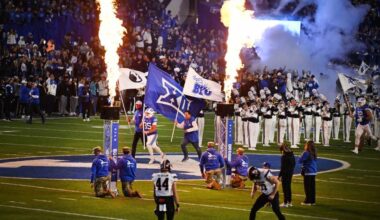 BYU Football, LaVell Edwards Stadium, Terrance Saryon...